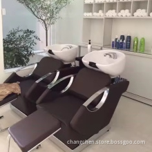 Wholesale New design Hair salon beauty salon Barber shop furniture Hair washing Shampoo bed Shampoo chair